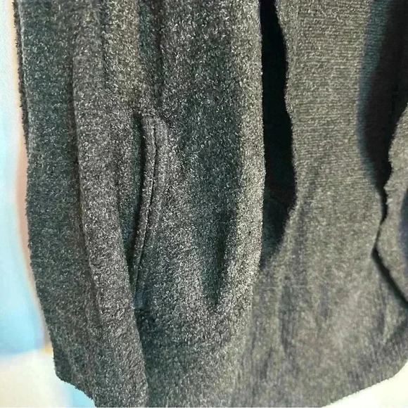 Barefoot Dreams open cardigan sweater Cozy Chic Lite XS Small gray loungewear - Picture 13 of 15